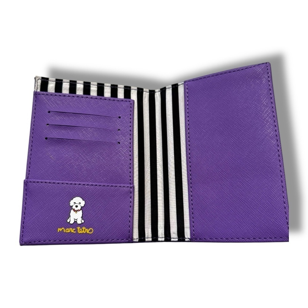 MARC TETRO -  MALTESE "Love My Dog" Passport Cover Holder Wallet NWOT - Picture 3 of 4